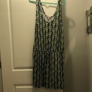 Banana Republic pineapple tank dress